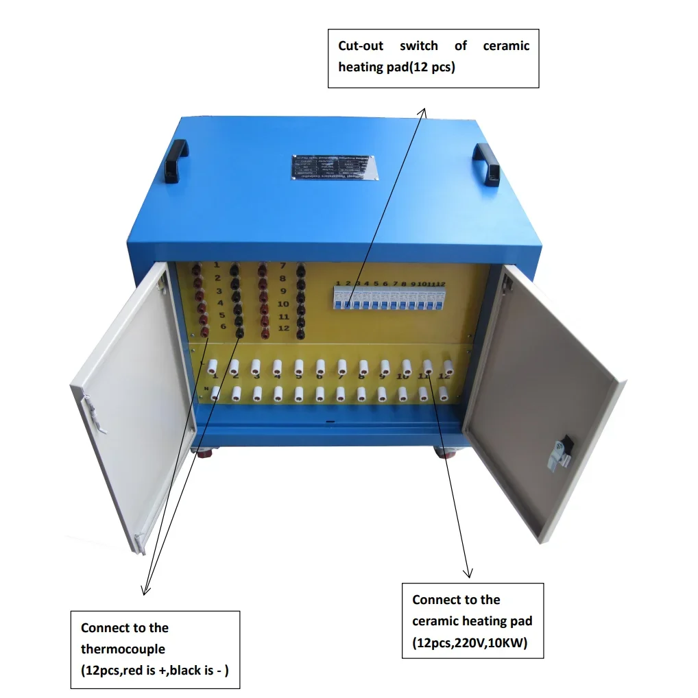 Machine efficace élevée de traitement de chaleur en métal de PWHT de 120KW 12channels