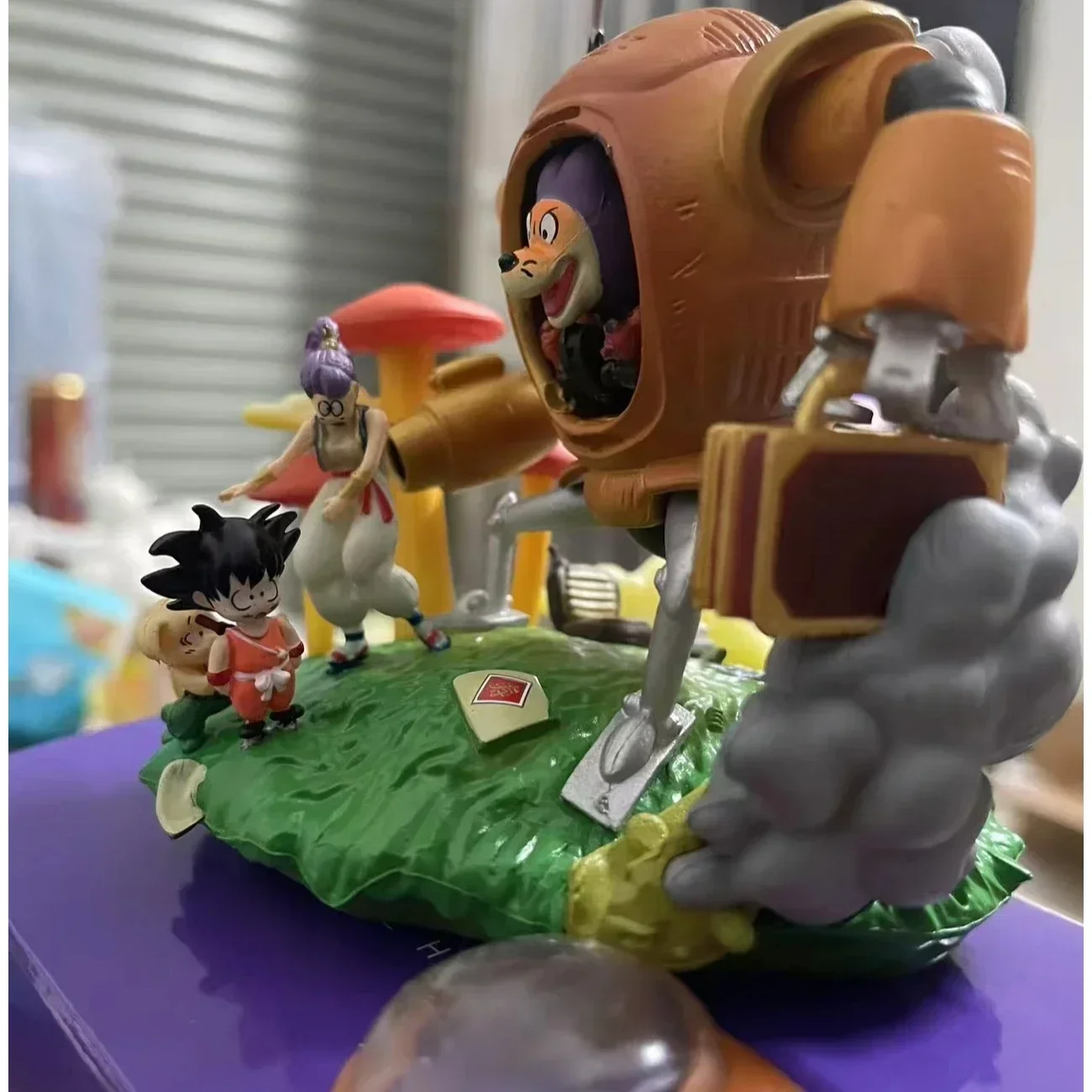 Anime dragon ball figuras shu robô vs son goku figura pvc estátua ação gk estatueta modelo coleção decoração do quarto presentes de natal brinquedos