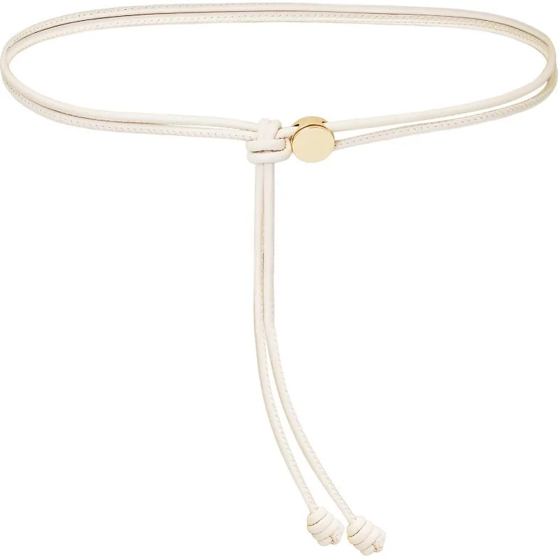 Cinturón elegante para mujer, cinturón ajustable de cuero de imitación, cinturón de cuero de imitación, versátil para vestido, camisa, Top, cuerda fina