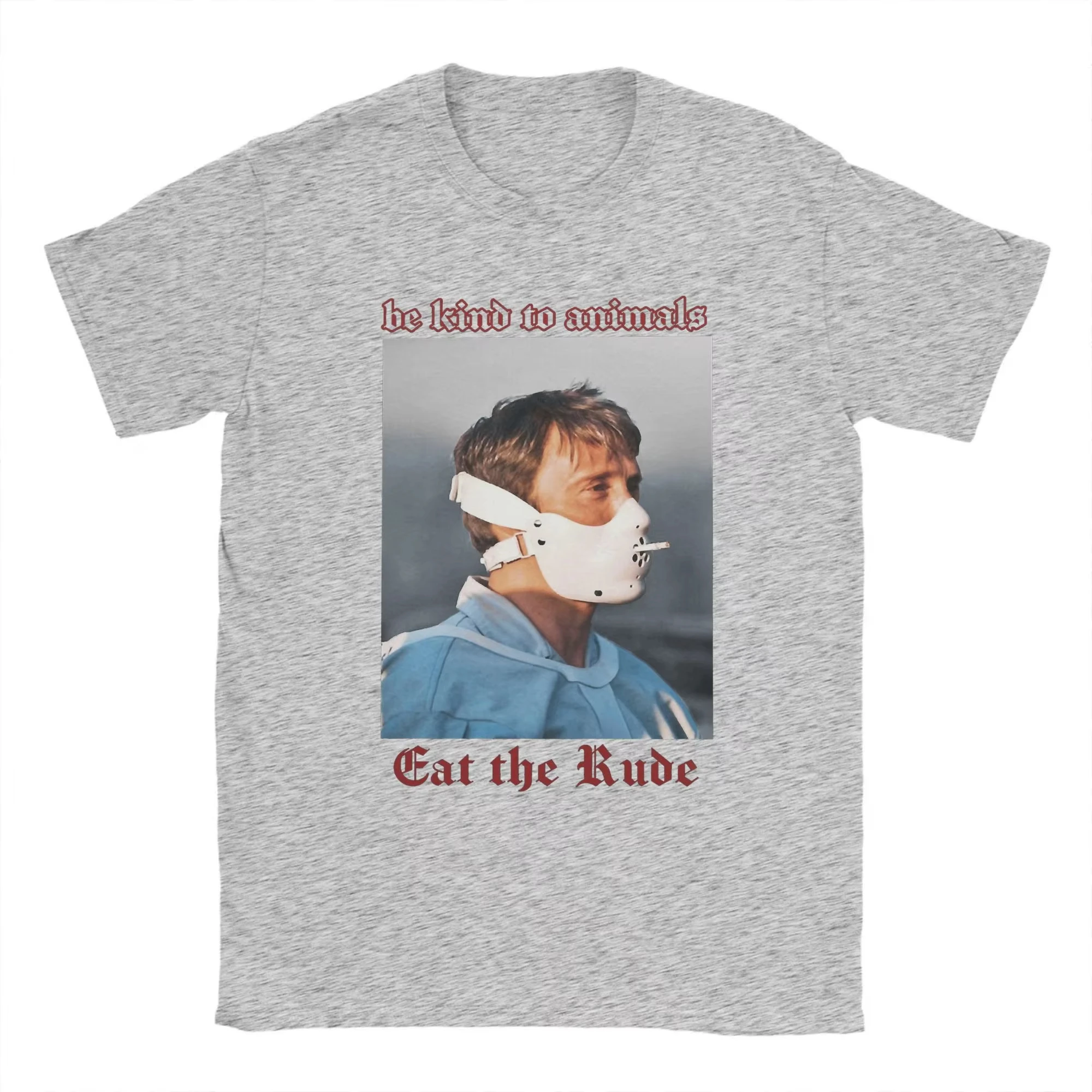 الأكثر مهمة Hannigram Mads Mikkelsen الرجال تي شيرت هانيبال مضحك تيز قصيرة الأكمام Crewneck تي شيرت القطن تنفس