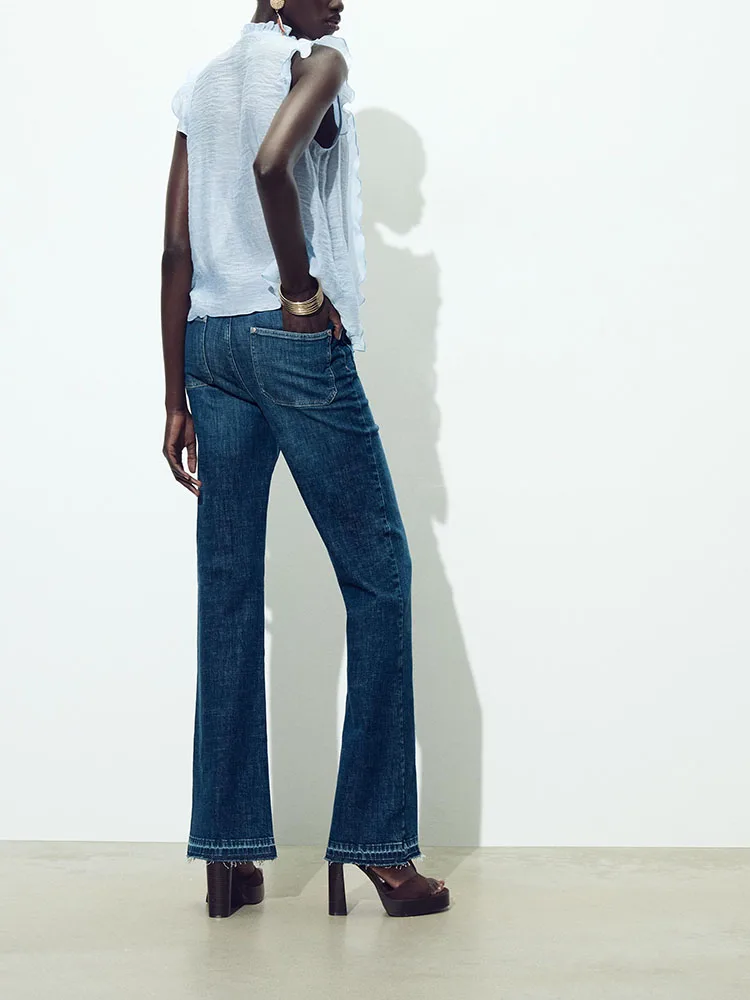 

New Summer Women's Svel Semi-Transparent Layered Decorative Top Versatile Faionable Ethnic Stage Costume 502958 727