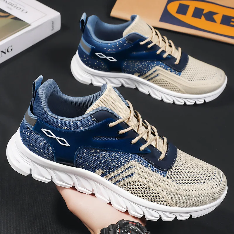 New Sports Walking Shoes Running Shoes Summer Lightweight Breathable Men's Sneakers Comfortable Outdoor Vulcanized Shoes For Men