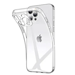 Ultra Thin Silicone Case For iPhone 15 14 Plus 13 12 11 Pro Max Transparent Soft Back Cover