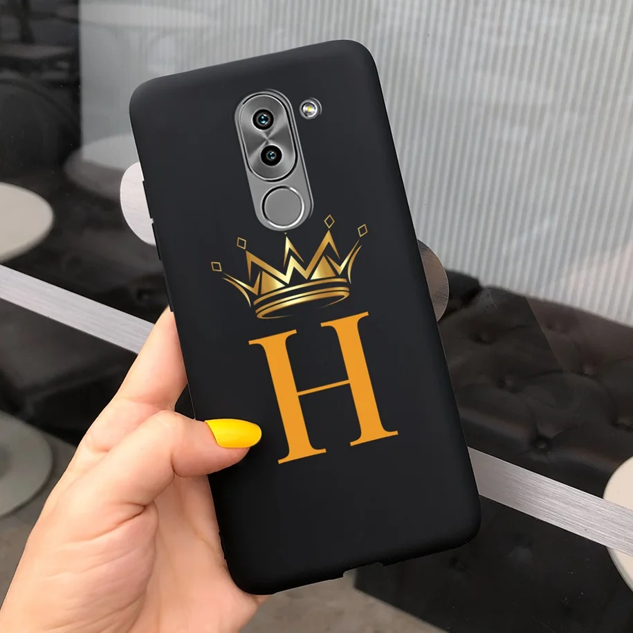 For Huawei GR5 2017 Case For Honor 6X 6A Pro Back Cover Cute Crown Letters Phone Cases For Honor6X BLN-L21 BLL-L22 Honor6A Funda