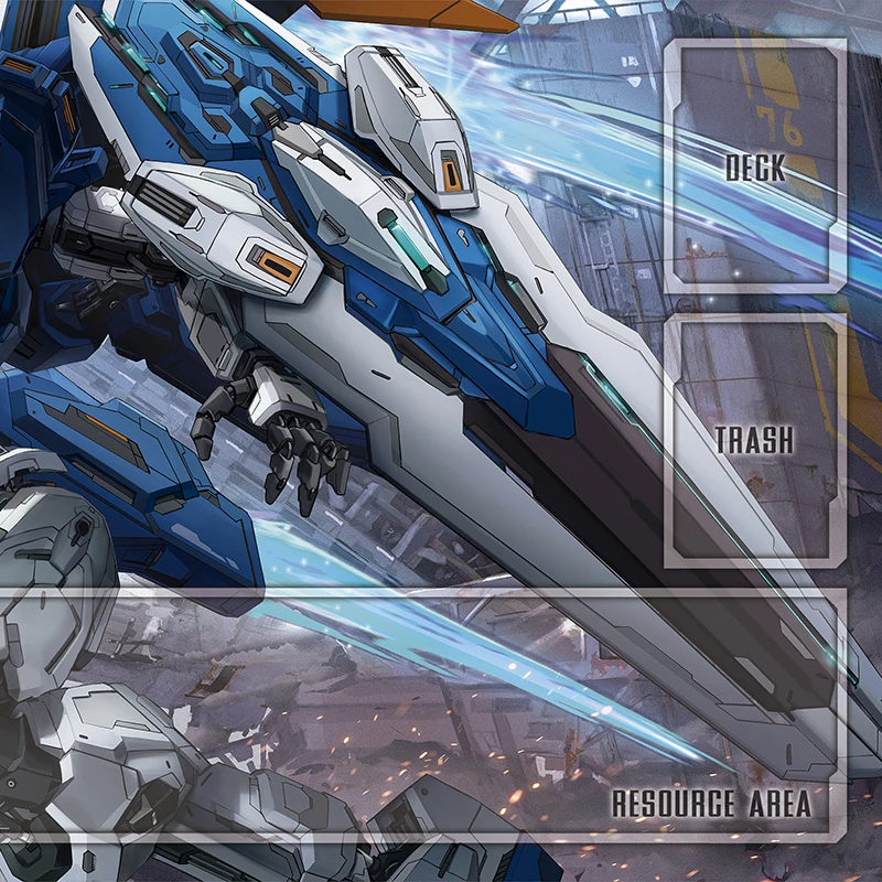Mata do gry w karty GUNDAM, antypoślizgowa podkładka do gier planszowych, duża mata na stół do TCG, mata pod mysz z motywem anime, mata na biurko, akcesorium do podkładki pod mysz. — zdjęcie produktu 3