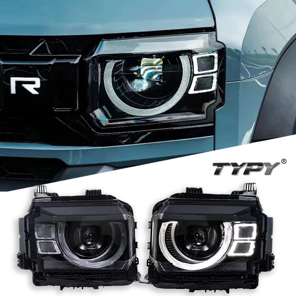 

Car For Jetour Traveler T2 Headlight 2023-2025 Upgrade Modified to New DRL Dynamic Turn Signal LED Headlight Auto Accessories