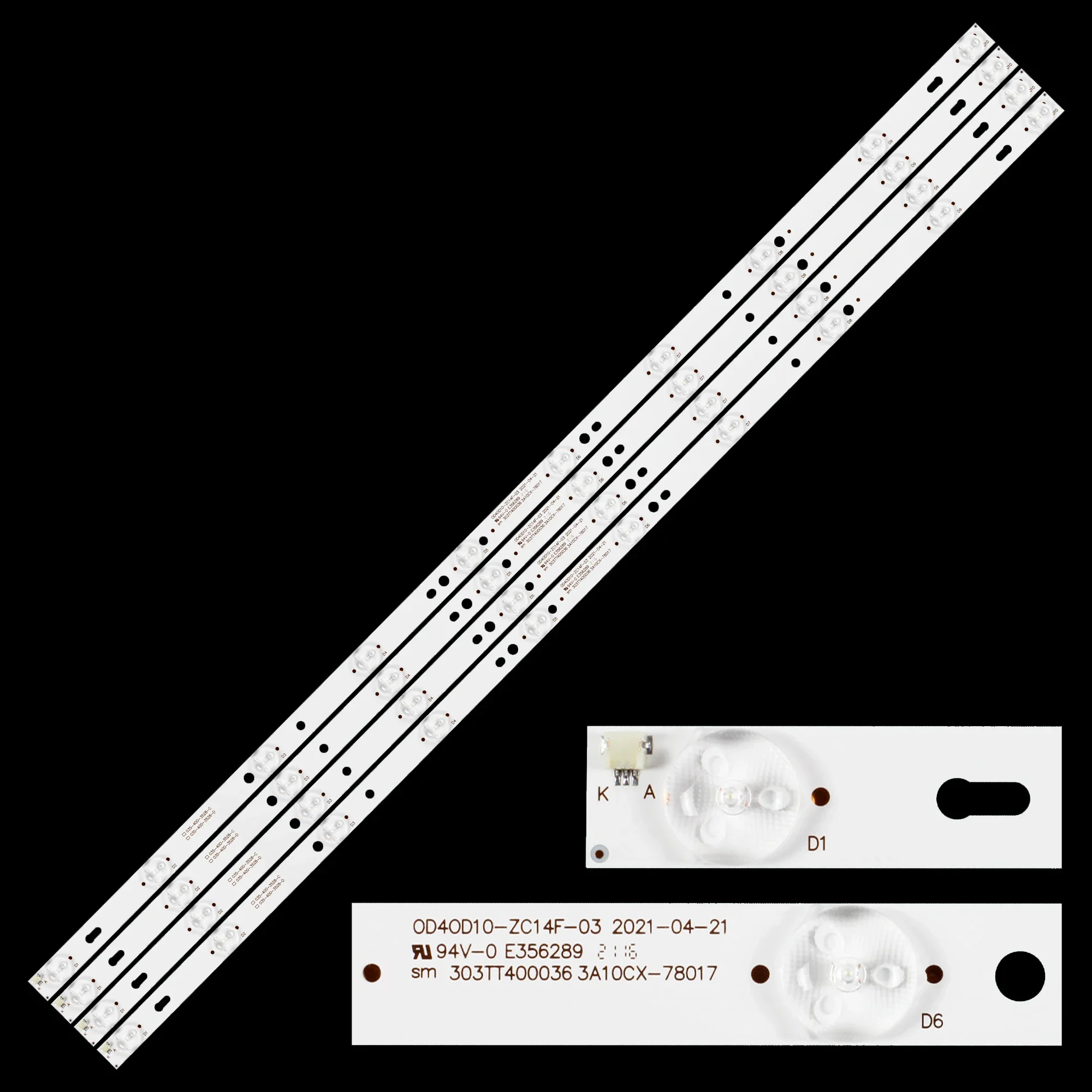 1/5/10 kits Tira Retroiluminação LED Para LE40F16 PR40B70 DWB-400 TV1701-40 303ME 315032   303TT 400035   303TT 400036   L40F3302B