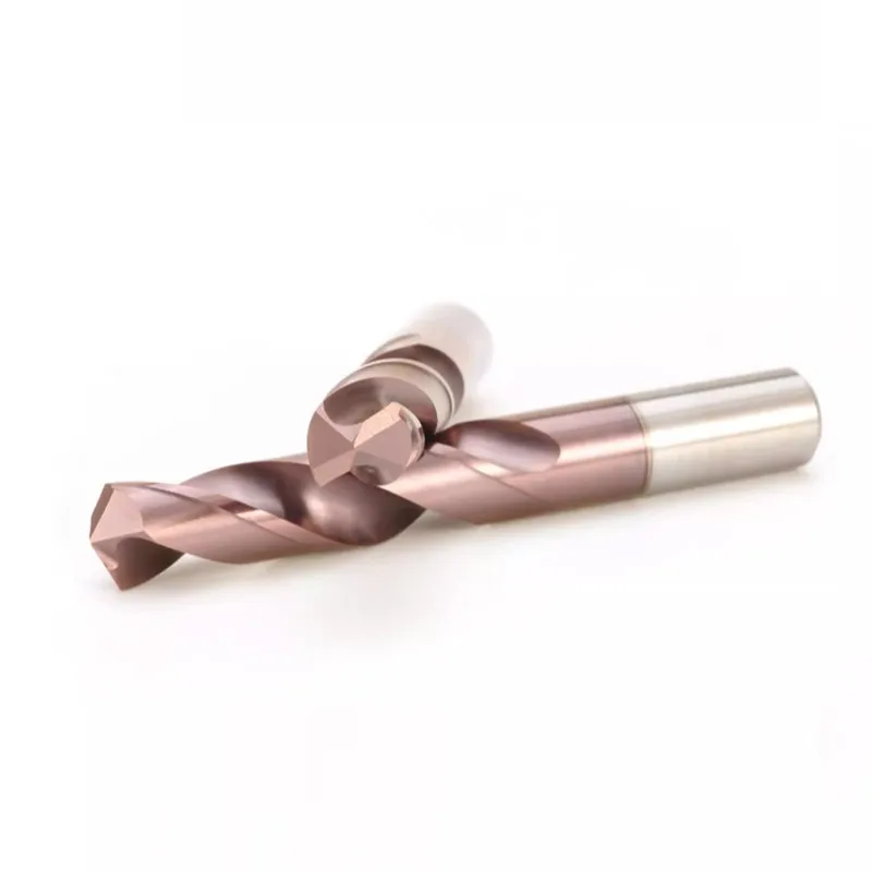 GAMONT HRC65 2-Flute Nano Coating Tungsten Steel Carbide Drill Bit Stainless Steel Special CNC Mechanical  Twists Drill Tools