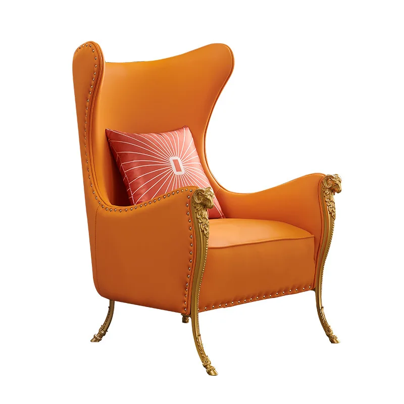 

American Tiger Chair Postmodern Living Room Single Sofa Designer High Back Hotel Model Room Negotiation