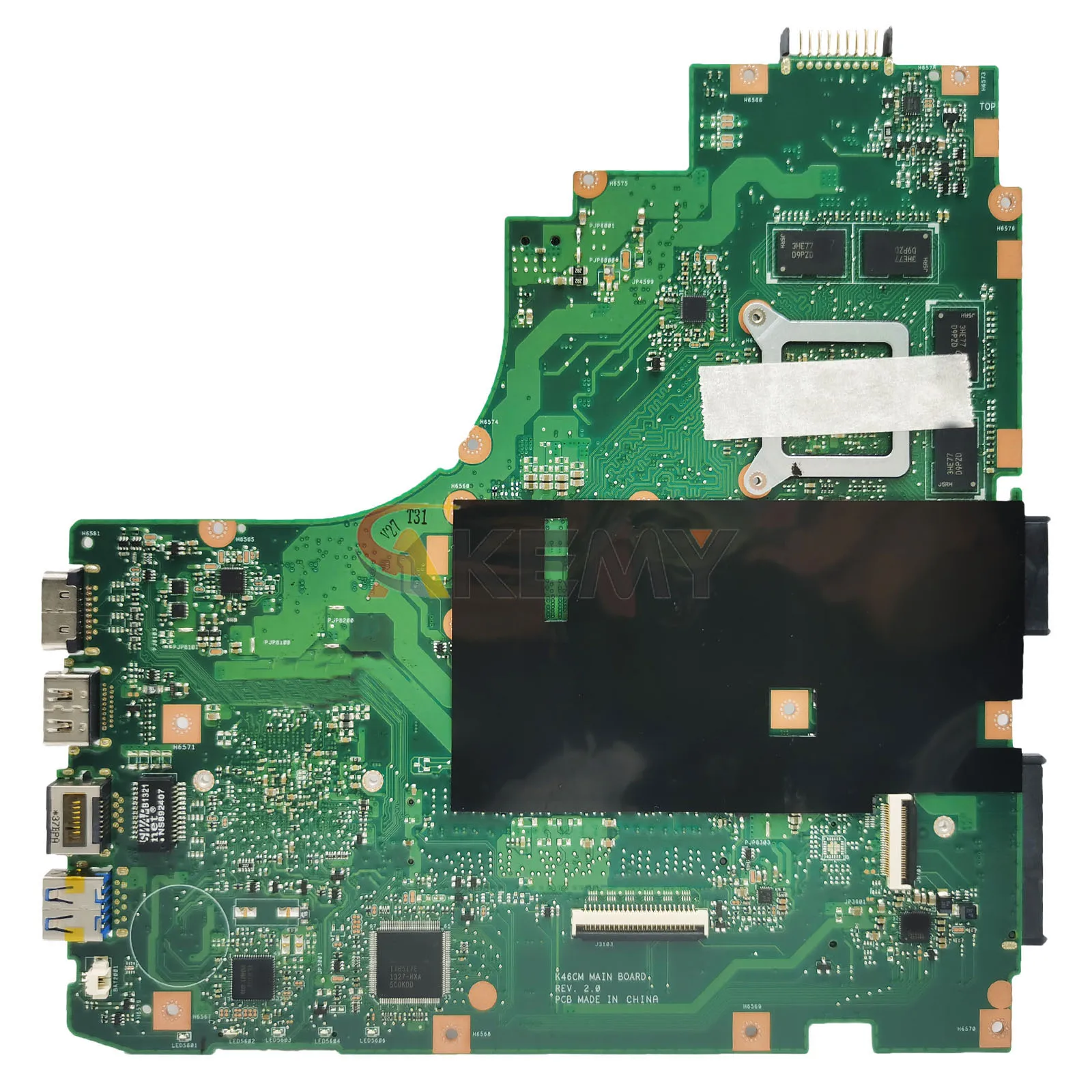 K46CM Laptop Motherboard For ASUS K46C K46CM A46C S46C K46CB Mainboard With 1007U i3-2th i3-3th I5-3th i7-3th CPU 100% tests OK