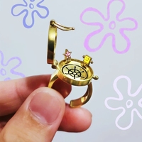 R2LE Can Be Opened BFF Ring Vintage Finger Ring Adjustable Open Silver Color Rings Trend Men's And Women's Jewelry Gift
