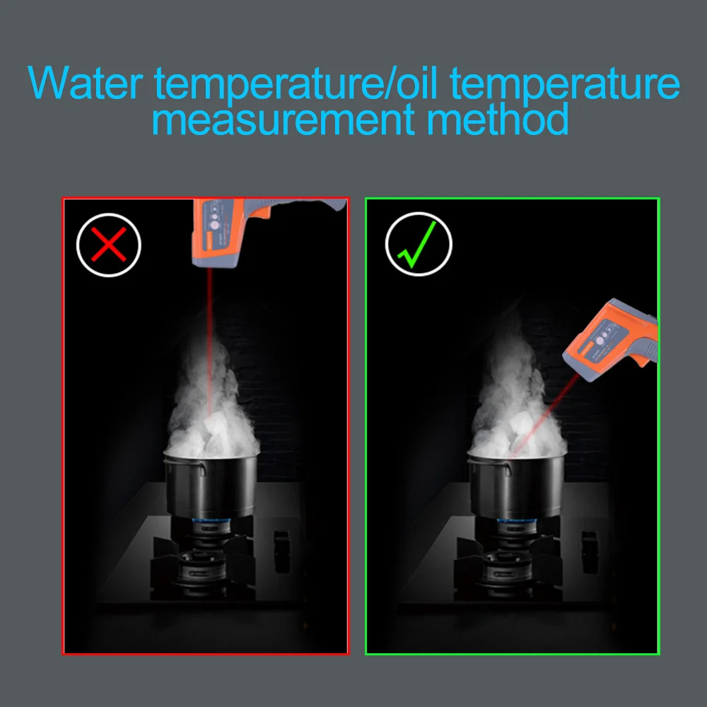 i-pook PK61 -32~880 Industrial Infrared thermometers laser temperature gun digital forehead thermometer