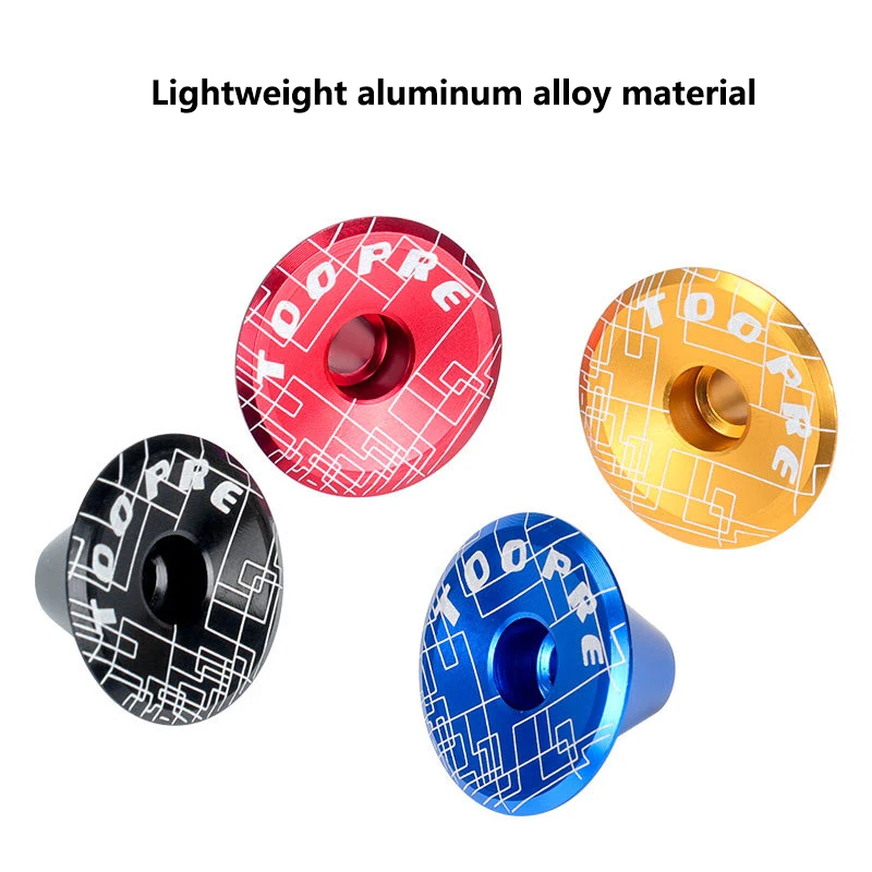 TOOPRE MTB Road Bike Handlebar End Plugs Bicycle Grip Handle Bar End Cap Aluminum Alloy MTB Handlebar Grips Plugs Caps