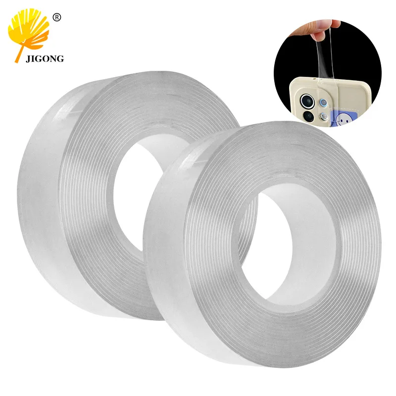 Multipurpose non-marking transparent nano tape Double-sided tape does not leave marks High viscosity elastic stretching acrylic