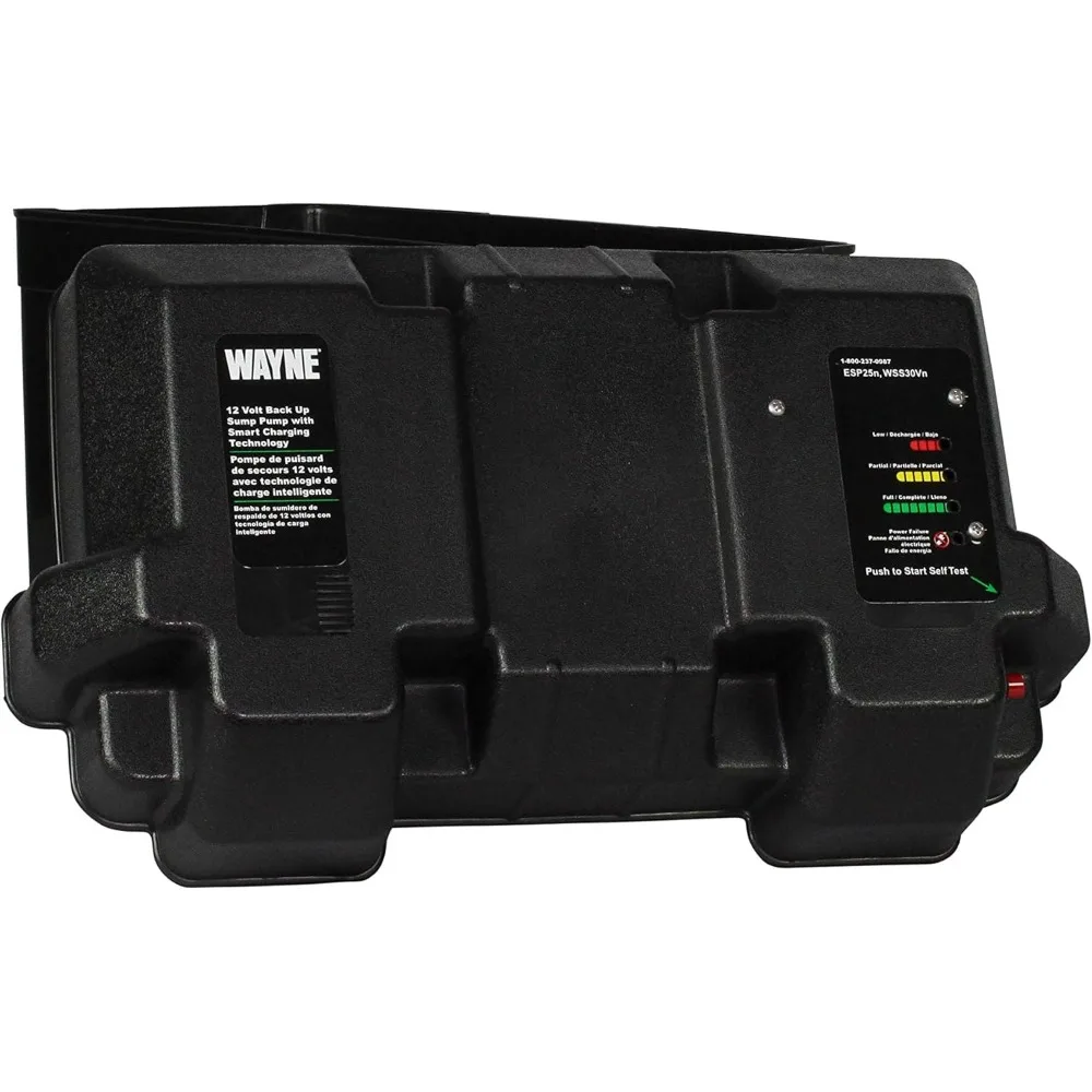 1/2 HP Basement [Sump] [Pump] System with Integrated Vertical Float Switch and 12 Volt [Battery] Back Up Capability