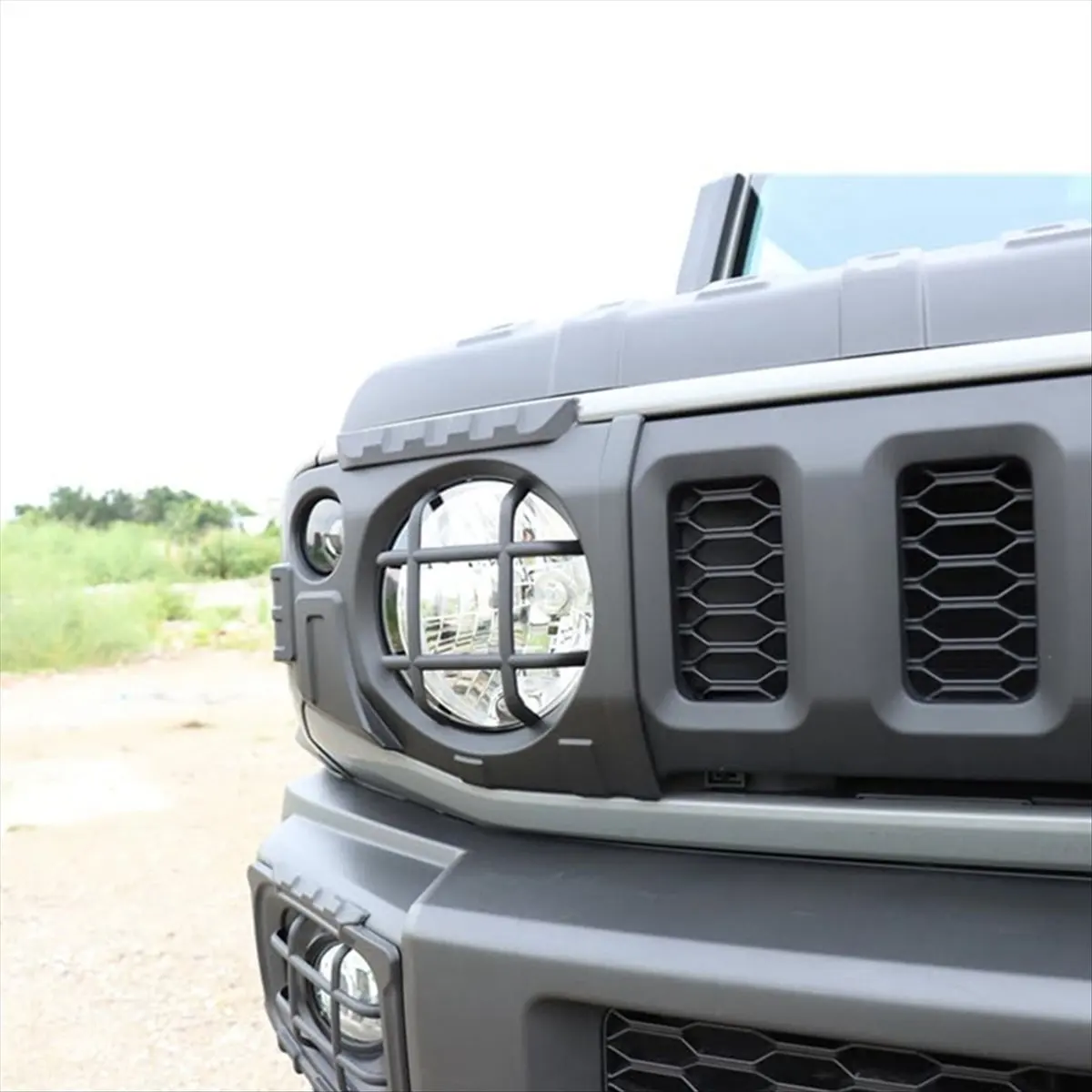 Mega Sale For Suzuki Jimny JB64 JB74 2019-2024 Car Front Fog Light Headlight Lamp Protector Guard Cover Trim Exterior Accessori