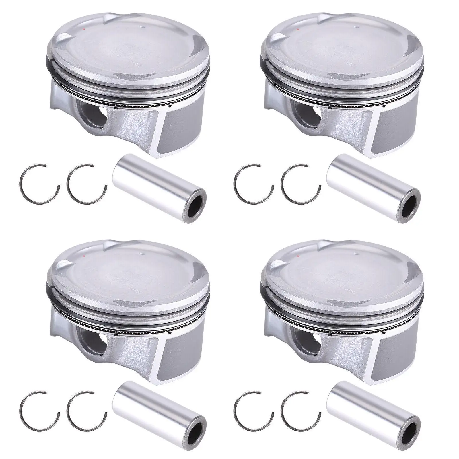 4Pcs 230412E100 23041 2E100 23041-2E100 Premium Spare Parts Durable Oversized Pistons Alloy for Kia Forte 2.0L 2014-2018