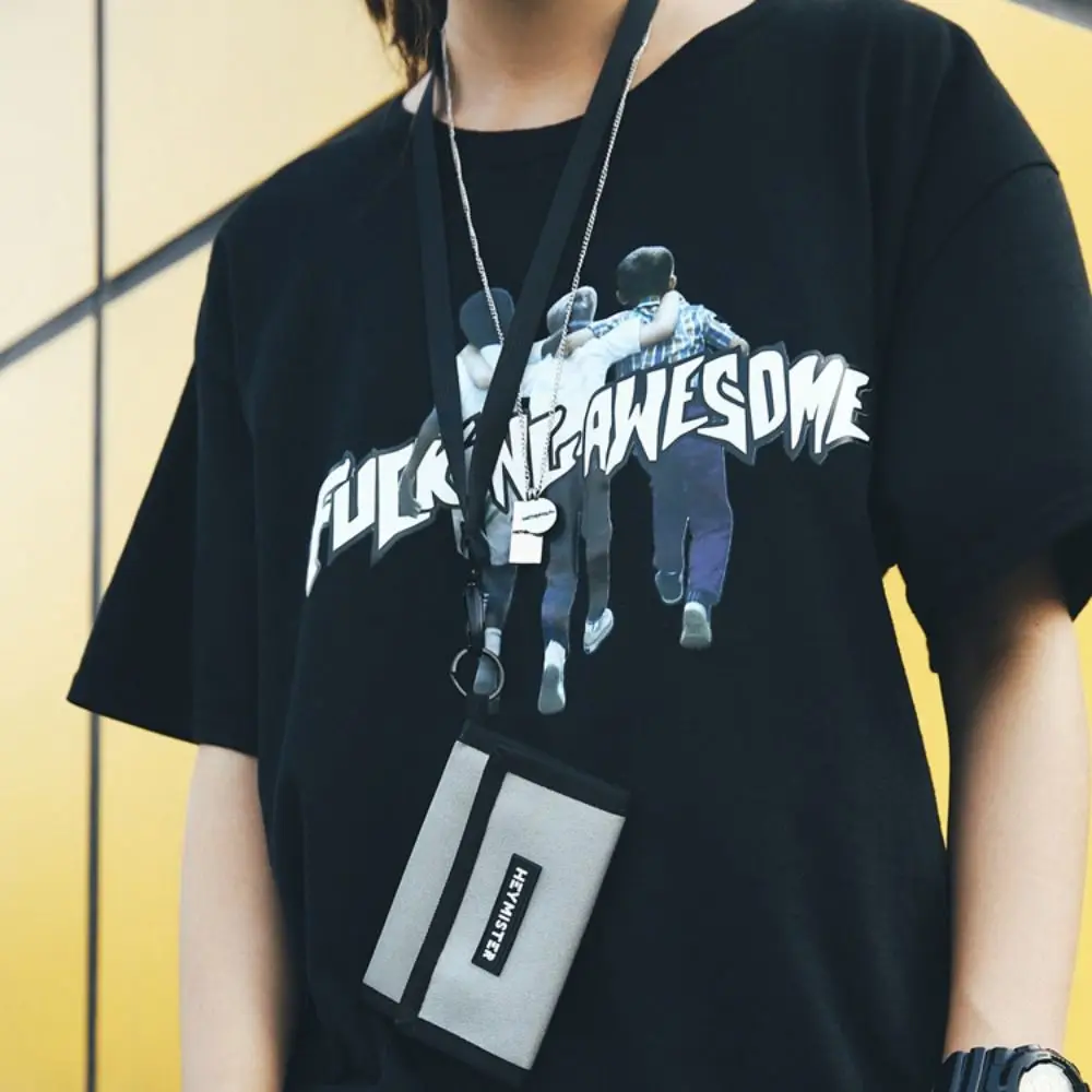 محفظة رياضية للرجال والسيدات ، حامل بطاقات غير رسمي ، محفظة عملات معدنية ، حقيبة تخزين مربعة ، اتجاه الطالب ، جديد ، #5