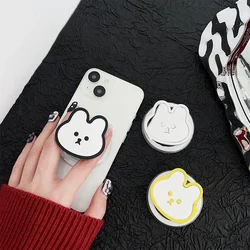 New Korea INS Cartoon Rabbit Magnetic Stand Holder Bracket Mobile Phone Case Cover For iPhone18 Samsung S26 Ultra
