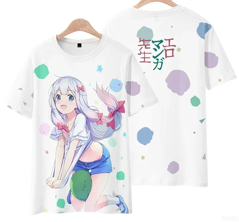 أنيمي ثلاثية الأبعاد تي شيرت النساء الرجال قصيرة الأكمام مضحك التي شيرت الجرافيك الاطفال تيز الشارع الشهير تأثيري الملابس