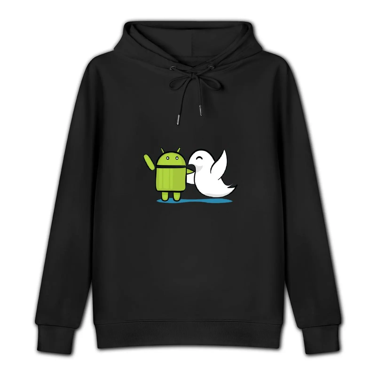 Android and Swift Together Pullover Hoodie korean autumn clothes winter clothes men wear autumn hoodie