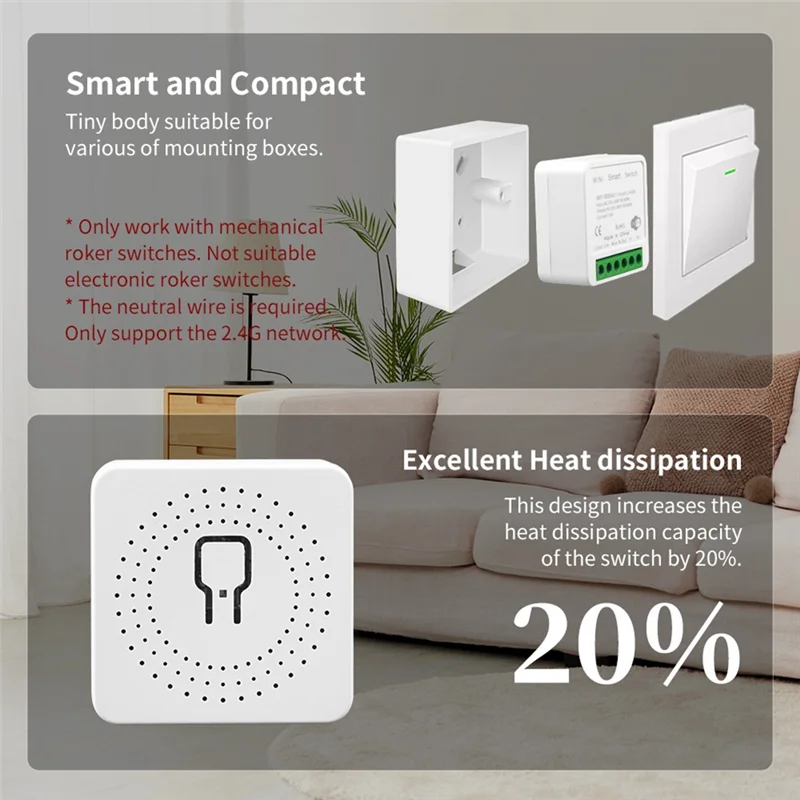 A33T-Tuya Mini Wifi وحدة تبديل ذكية 2 طريقة التحكم دعم المنزل الذكي لتقوم بها بنفسك مفاتيح للحياة الذكية APP اليكسا التحكم الصوتي