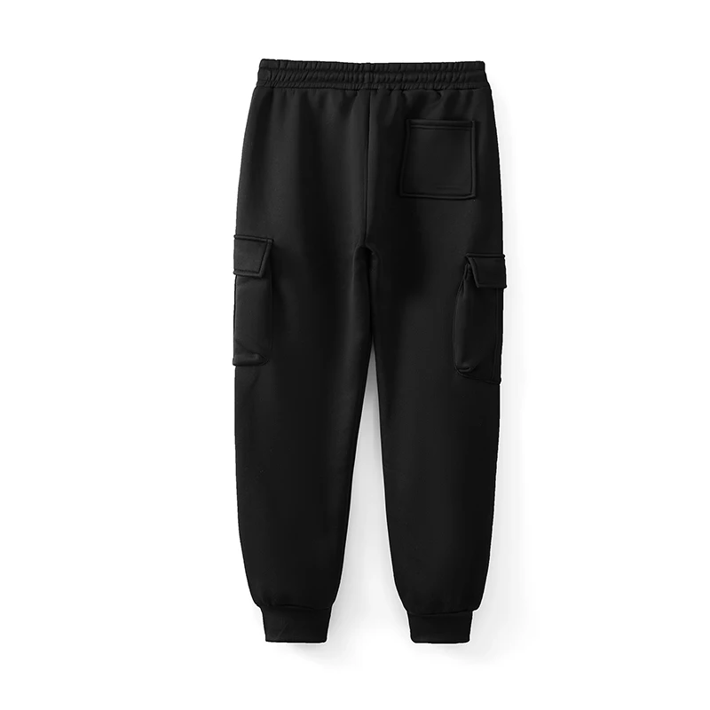 Männer Mode Fleece Hosen Einfarbig Kordelzug Elastische Taille Hose Herbst Winter Casual Jogger Hosen Jogginghose