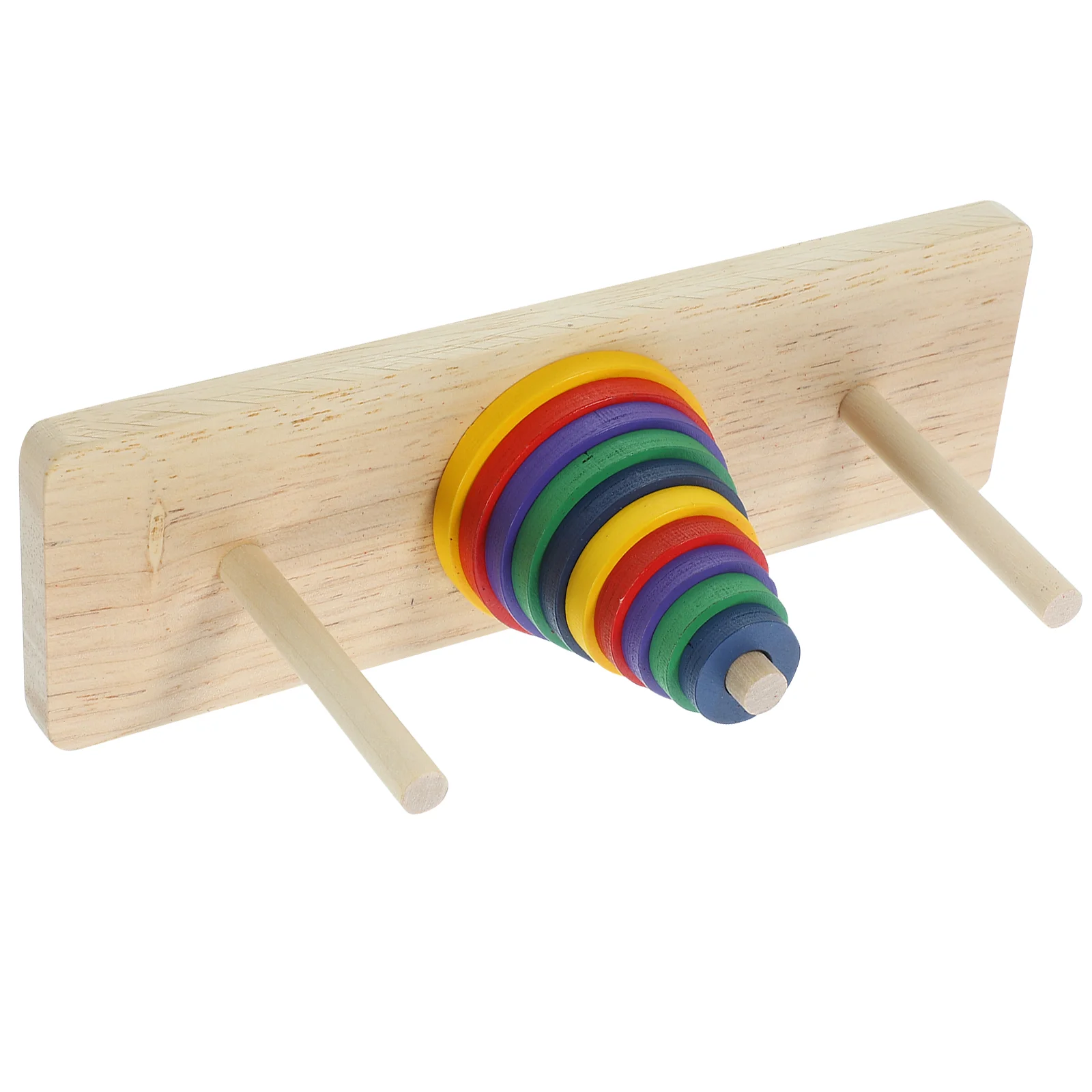 

Colorful Intellectual Toy Puzzle Board Game Wooden Hanoi of Tower Game Puzzle Toys for Adults Home DIY Party Playing