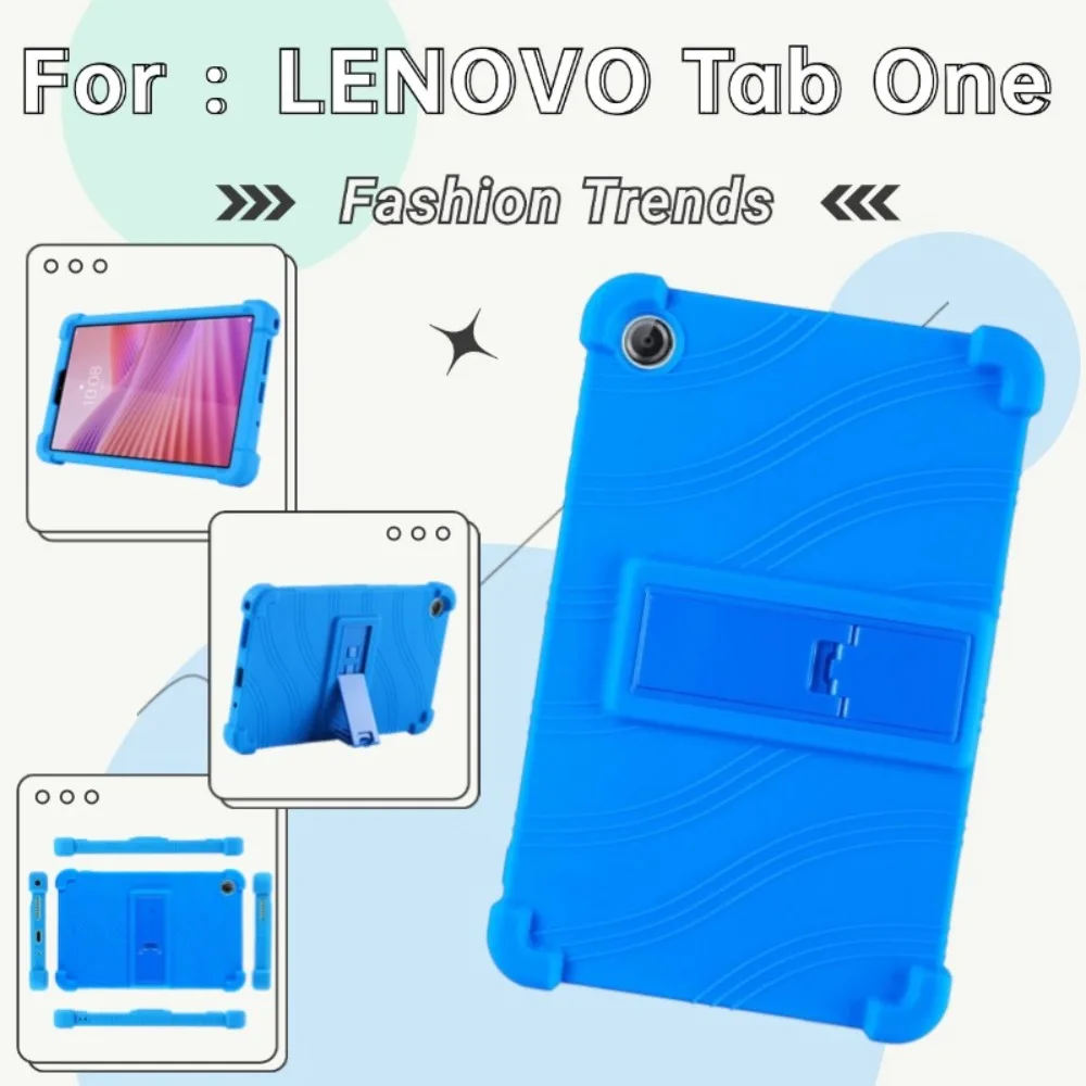 Funda Case For Lenovo Tab One , Tab K9 ZAF20010JP ,TB305FU, Case 8.7'' Soft Silicon Portable Kickstand Shockproof Tablet Case