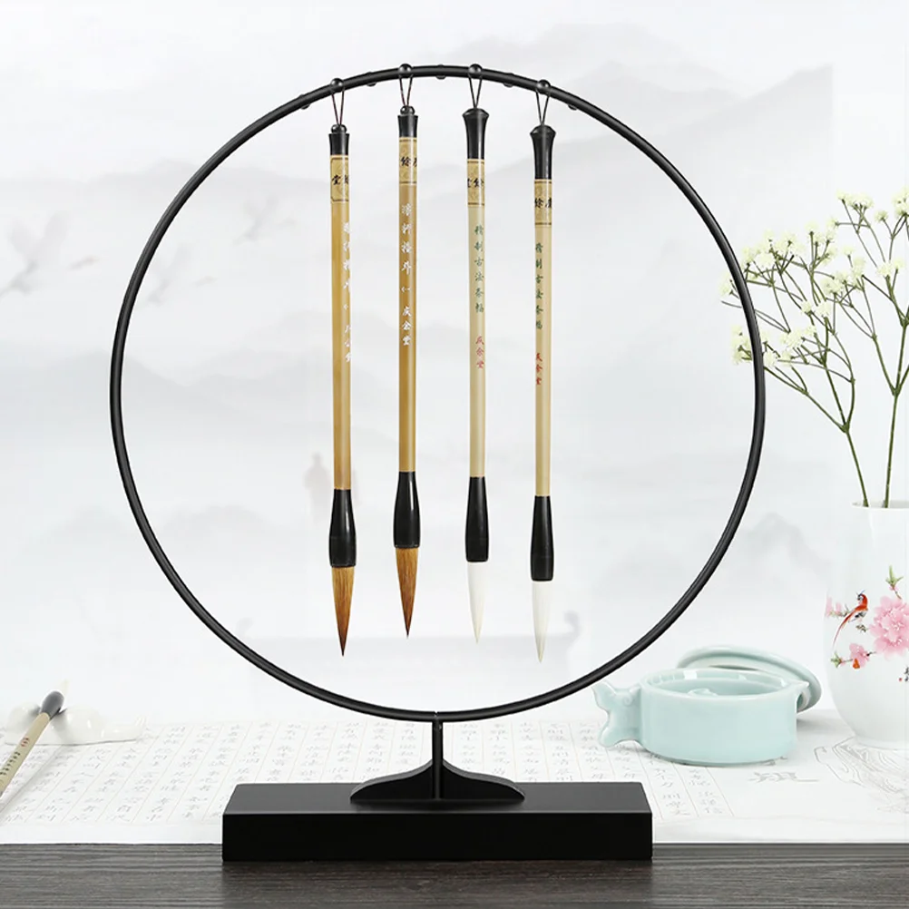 

Penholder Office Supplies Writing Brush Rack Chinese Hanging Ink Desktop Decor Practical Stand Water