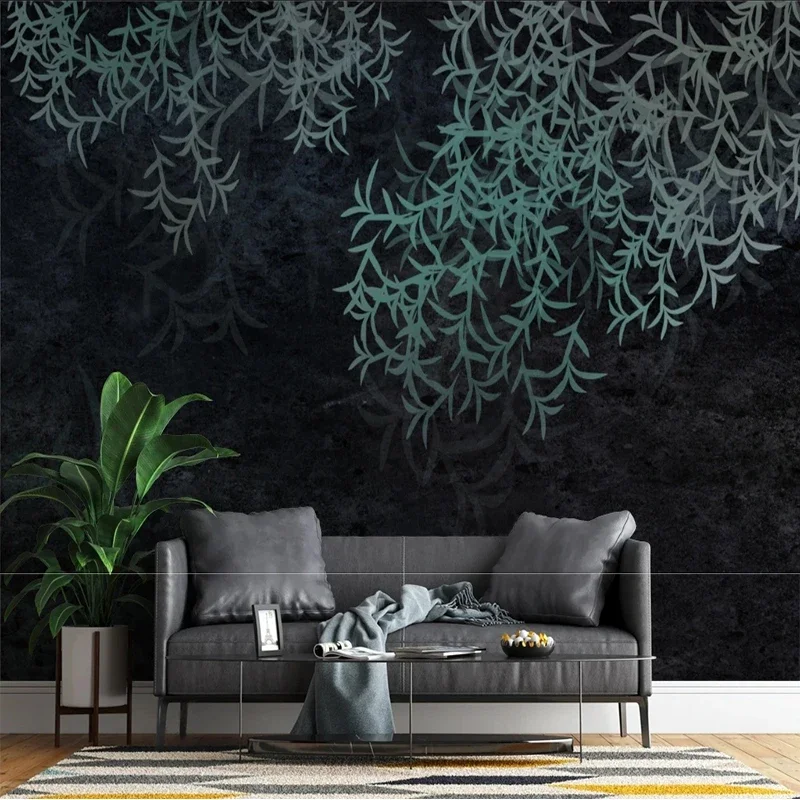 

Custom Mural 3D New Chinese Style Line Murals Meticulous Landscape Bamboo Painting Background Wall Papel Pintado Pared Tapety