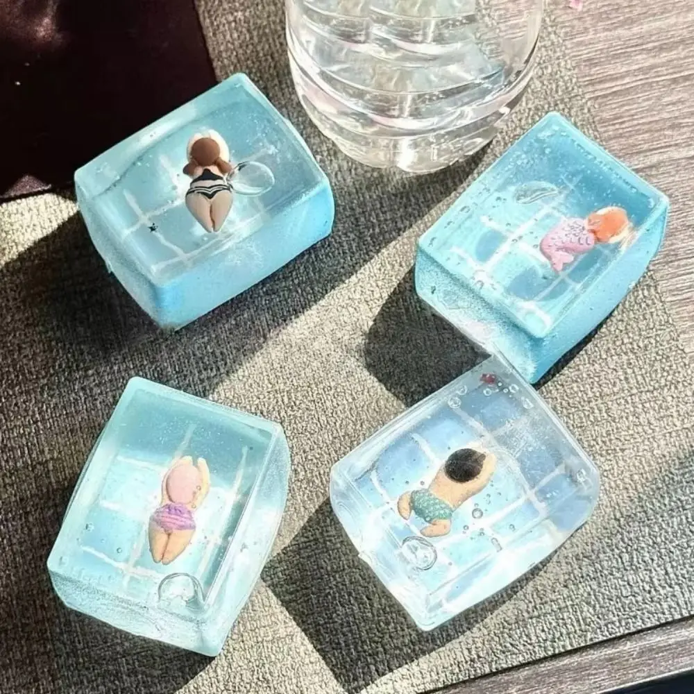 TPR-Schwimmbad-Quetschspielzeug, Entspannung, Stressabbau, langsamer Rückprall, Zappelspielzeug, zufälliger Stil, lindert Ängste, TPR-Angstspielzeug