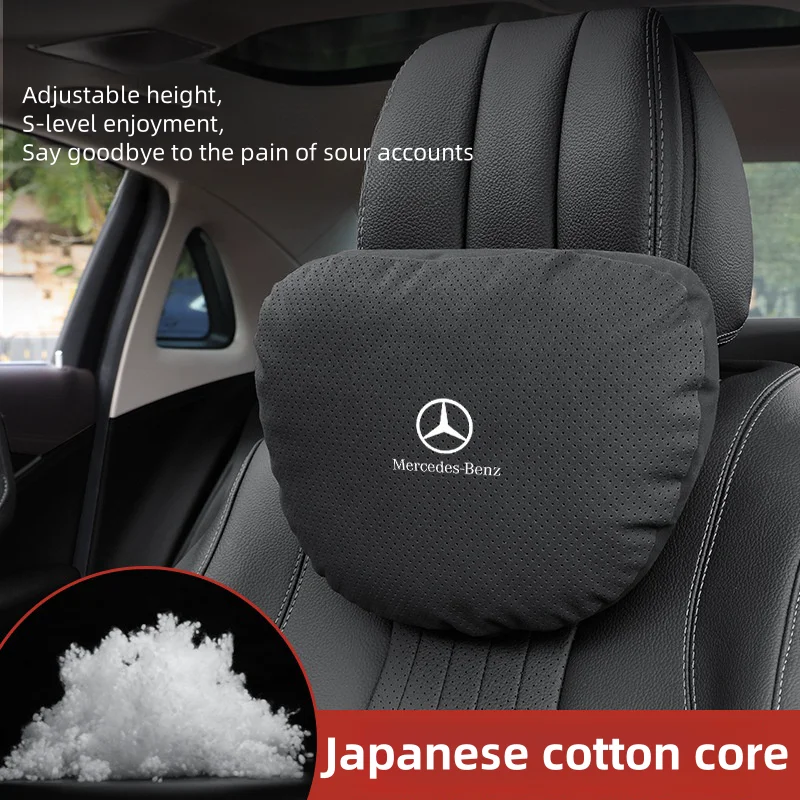 

For Mercedes Benz C-Class E-Class S-Class GLA GLC GLE R-Class A45 Slk Car Headrest Neck Support Seat Lumbar Cushion Neck Pillow