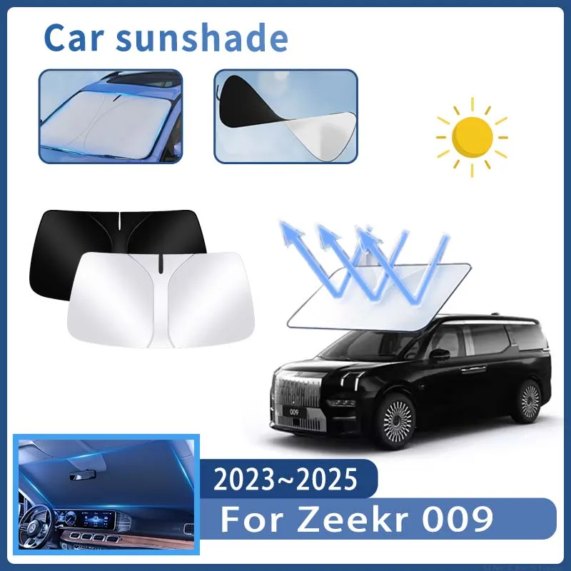 

Складной автомобильный солнцезащитный козырек для Zeekr 009 2023 2024 2025, солнцезащитный козырек на лобовое стекло, теплоизоляция, летнее охлаждение, автоаксессуары