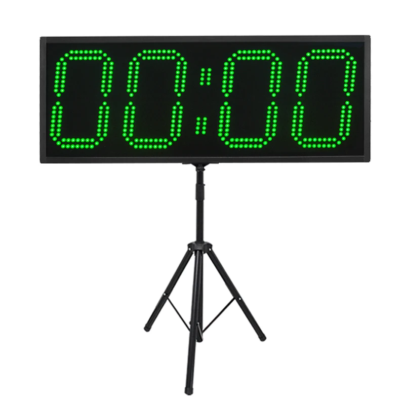 hit productElectric Led Digital Clock Double Face Waterproof Aluminum Alloy GPS Satellite Time for Temperature Humidity Display