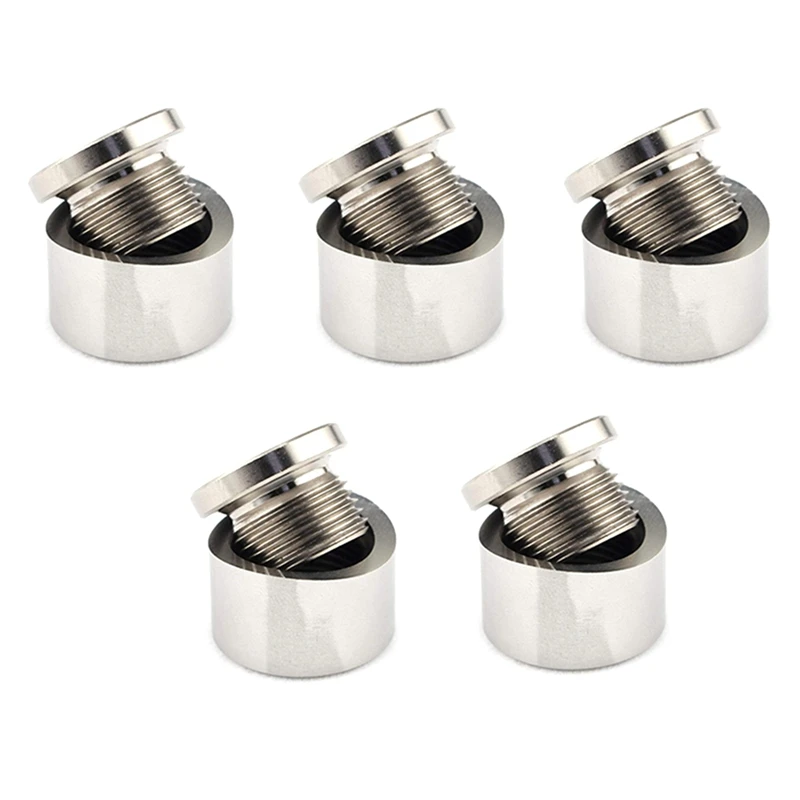 5X Oxygen Sensor Bung With Gasket Stainless Steels Plug Wideband Nut Fitting Weld Bungs M18X1.5 Car Accessories