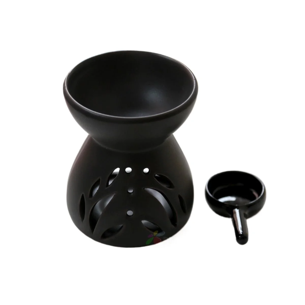 

2 in 1 Handmade Essential Oil Stove Ceramic Candle Heating Holder Bedroom Nightlight Prevent Dry Burning Yoga Spa Incense Burner