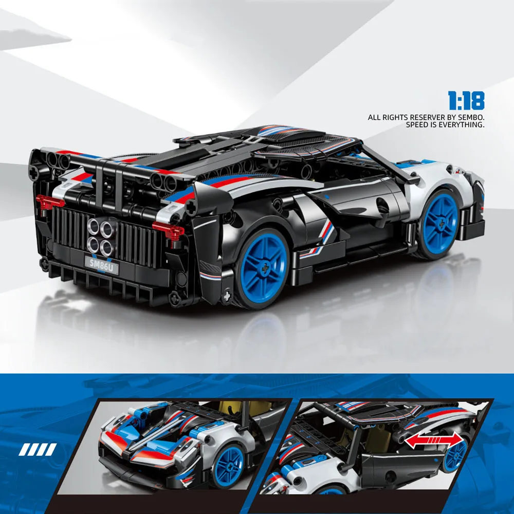 

Технический масштаб 1:18 Paganis Huayra, супер спортивный автомобиль, строительный блок, наборы моделей, автомобильный кирпич, суперкар, коллекция игрушек для подарков