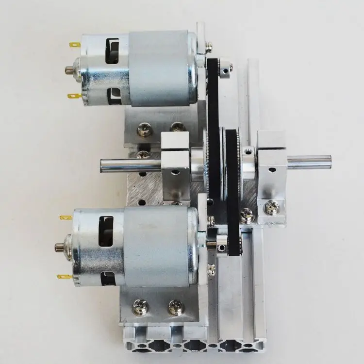 Dual-motor Drive, Forward and Reverse Rotation, DIY Lathe Spindle, High Torque, High Speed, Grinding, Cutting