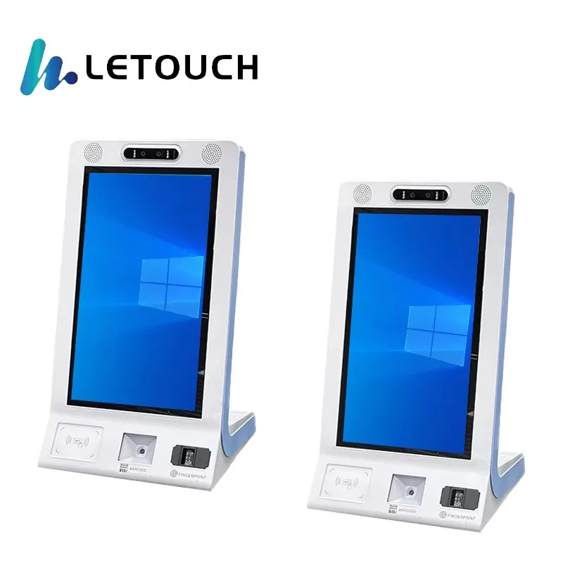 Self-Service Payment Terminal 15.6 Inch 21.5 Inch Desktop QR Code Scanner All-in-One Kiosk Customized Touch Screen Machine