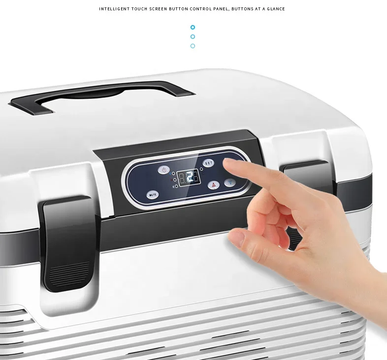 19L Car Refrigerator Mini Fridge Thermo Refrigerator Double Fan Car Cooler Digital Adjus Display Por Fridge