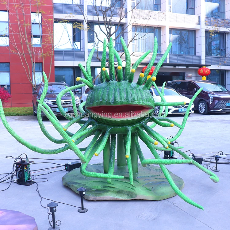 ized Animatronic Model Big Size Carnivorous Plant Model Halloween Decoracion Corpse Flower Animatronic