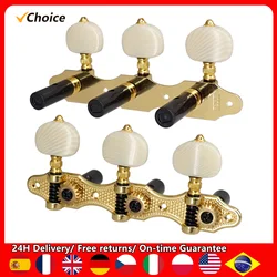 2 Planks Classical Guitar Tuning Peg Acoustic Guitar Tuners 1:18 Tuning Key 3 Left 3 Right Guitars Knobs Replacement