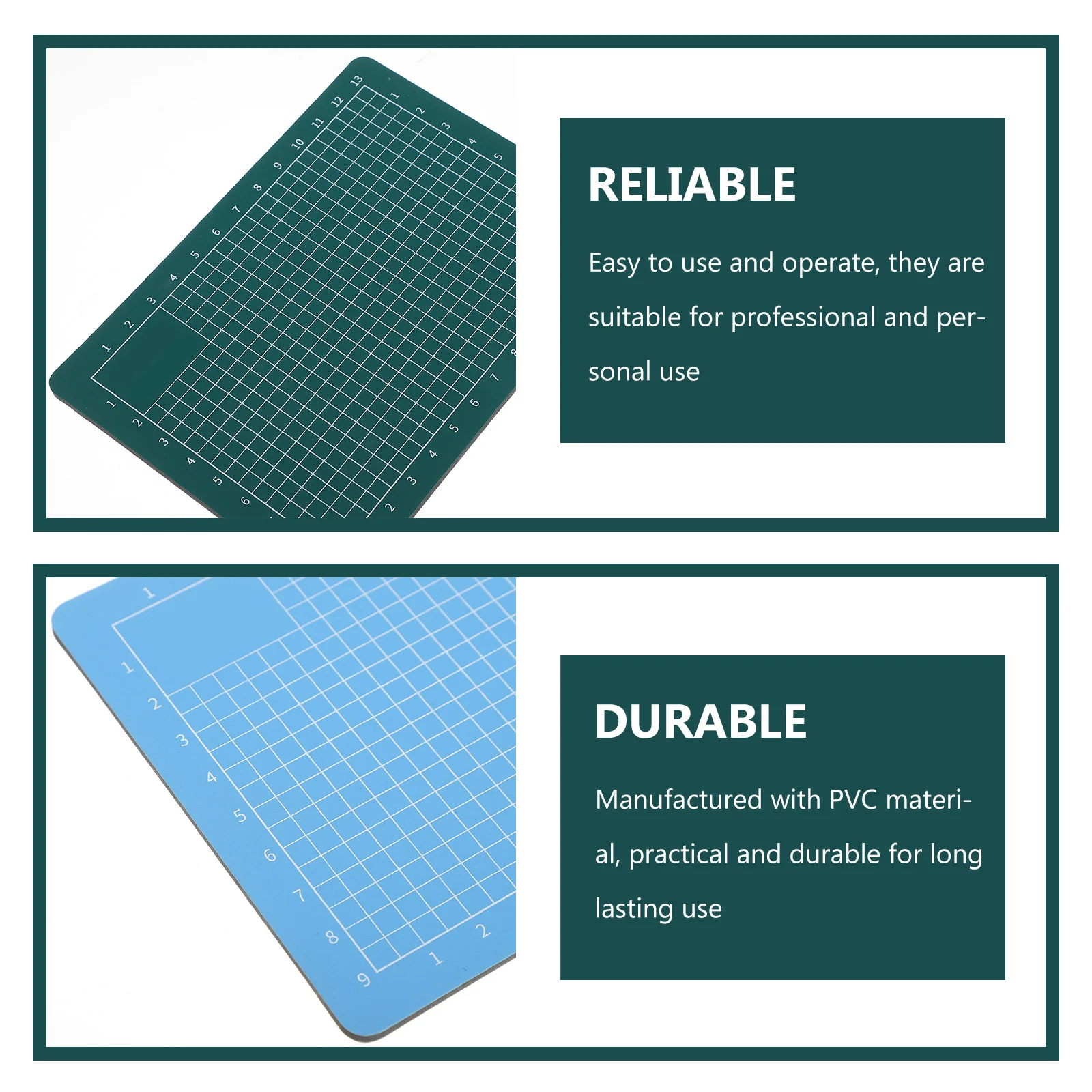 3 قطعة أدوات حصيرة القطع A6 الحصير البلاستيكية غير القابلة للانزلاق لقطع القصاصات والخياطة والحرف اليدوية للاستخدام المهني #5