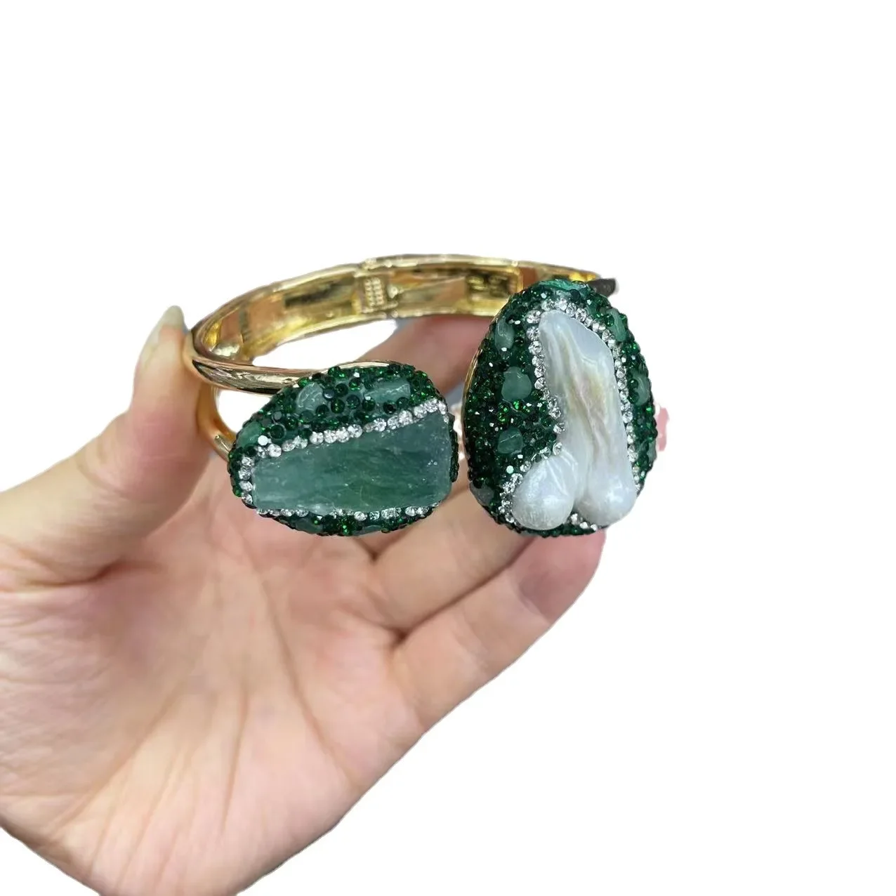 New natural colored orb stone jewelry baroque pearl bracelet e-commerce natural stone popular jewelry wholesale