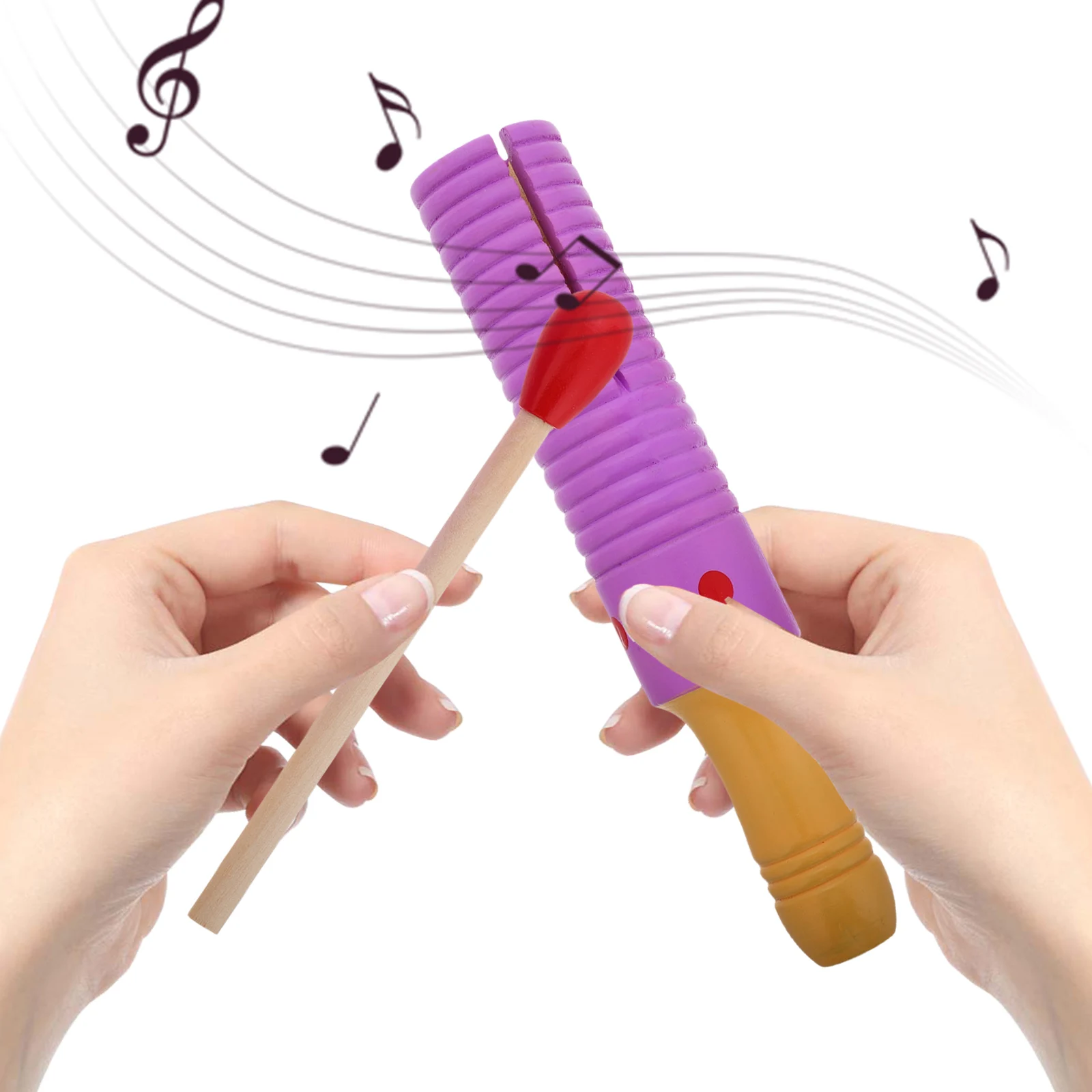 

Orff Instrument Single Tone Wooden Percussion Toys Vibrant Purple Educational Musical Toy Durable Wood Montessori
