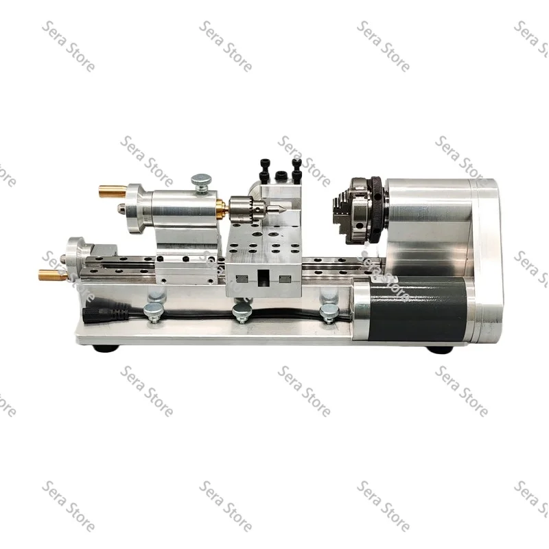 Mini Lathe Multifunctional Household Woodworking Homemade Small Lathe Portable Desktop Micro-Lathe 110V-220V 100-2500r/min