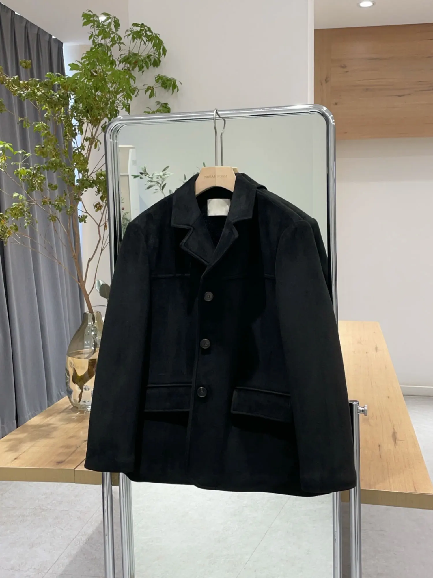 

Nok Xiaola Authentic Brand 2025 Winter New Sle Faux Suede Fce Lined Cotton Jaet Casual Straight Cut Women's Coat