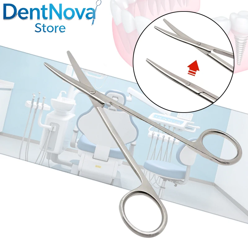 

14CM TC Metzenbaum Scissors Curved Blunt Narrow Tips Dental Tonsil Scissors Delicate Tissue Cutting Surgery Instrument