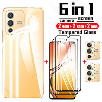 6in1 Tempered Glass for Vivo V23 5G Screen Protectors for Vivo Accessories V25 V25e V 23 V23e 5G Pro Camera Film Back Film Glass